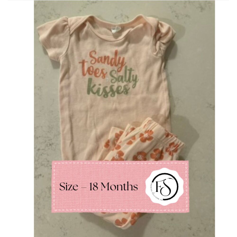 pl.baby “Sandy Toes, Salty Kisses” Top & Pants Set, 18M